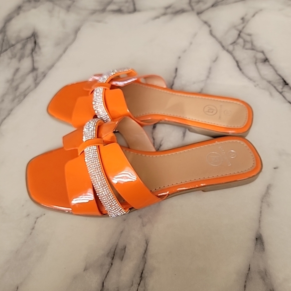 Beautifully You Fashion Flats Women's Size 11 Orange - Picture 7 of 7